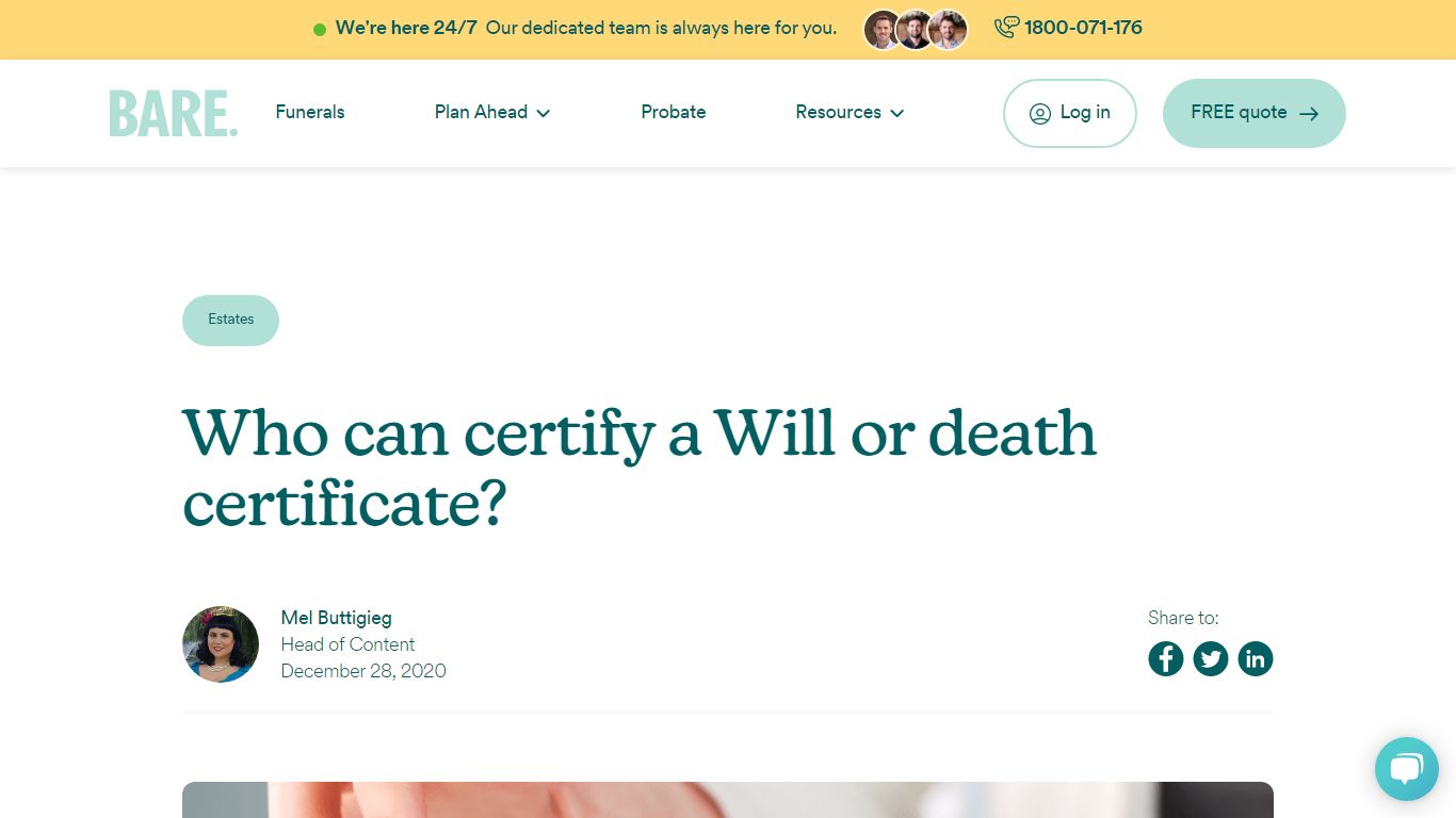 Who can certify a Will or death certificate? - Bare